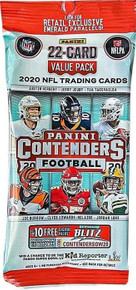 2020 Panini Contenders NFL Football Trading Cards Value Cello Pack - 22 Cards/Pk