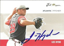 Lee Hyde Signed 2007 Just Minors Card Atlanta Braves