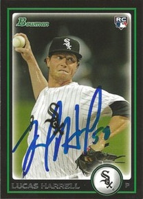 Lucas Harrell Signed Chicago White Sox 2010 Bowman Card