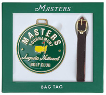 Masters Golf Tournament Augusta National Metal Bag Tag With Leather Strap