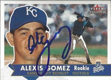 Alexis Gomez Signed Kansas City Royals 2001 Fleer Card