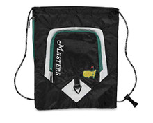 Masters Embroidered Logo Zippered Cinch Bag Backpack Augusta National Golf Club