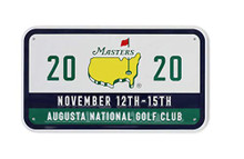 2020 Masters Golf Augusta National Golf Club Navy Metal Tin Garage Wall Sign