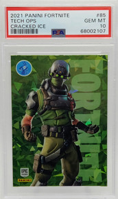 Tech Ops Cracked Ice 2021 Panini Fortnite Epic Games Trading Card #85 PSA 10