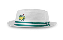 Official Masters White Bucket Embroidered Logo Golf Hat