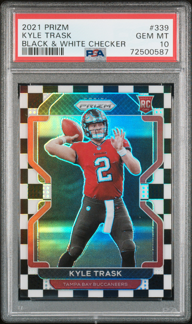 Kyle Trask 2021 Panini Prizm Black White Checker Rookie Card