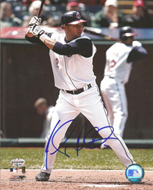 Jhonny Peralta Autographed Cleveland Indians 8x10 Photo
