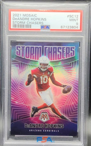 DeAndre Hopkins Cardinals 2021 Panini Mosaic Storm Chasers Card #SC-12 PSA 9