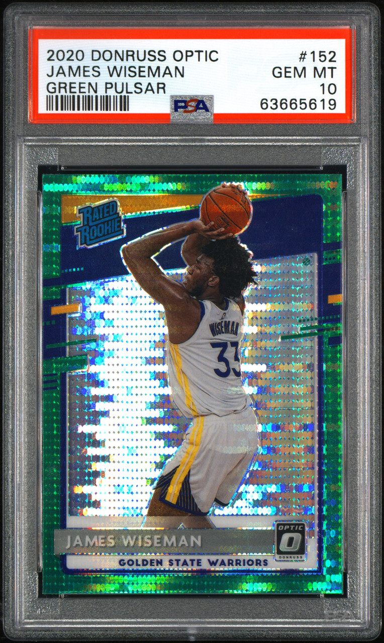 James Wiseman 2020-21 Panini Clearly Donruss Rated Rookie Card #61