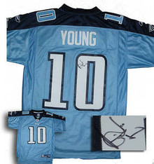 Vince Young Signed Tennessee Titans Home Jersey