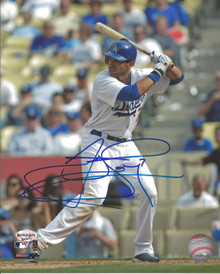 James Loney Autographed Los Angeles Dodgers Home 8x10 Photo