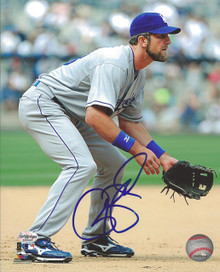Casey Blake Autographed Los Angeles Dodgers Road 8x10 Photo