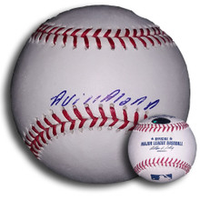 Angel Villalona Autographed MLB Baseball San Francisco Giants