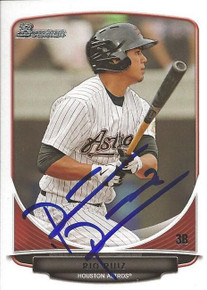 Rio Ruiz Signed Houston Astros 2013 Bowman Rookie Card