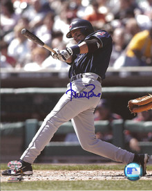 Aaron Boone Autographed Cleveland Indians Hitting 8x10 Photo