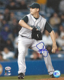 Scott Kazmir Autographed Tampa Bay Rays Pitching 8x10 Photo