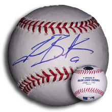 Travis Buck Autographed MLB Baseball Oakland A's