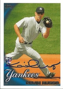 Kevin Russo Signed New York Yankees 2010 Topps Rookie Card