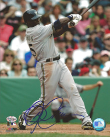 Mike Cameron Autographed Milwaukee Brewers Action 8x10 Photo