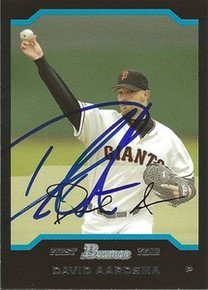 David Aardsma Signed San Francisco Giants 2004 Bowman Rookie Card