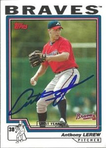 Anthony Lerew Signed Atlanta Braves 2004 Topps Rookie Card