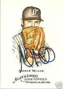 Andrew Miller Signed Marlins 2008 Allen & Ginter Card