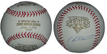 Hideki Matsui Signed 2009 World Series Baseball Yankees JSA