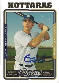 Brewers George Kottaras Signed 2005 Topps Rookie Card