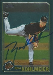 Ryan Kohlmeier Signed Baltimore Orioles 2001 Topps Card