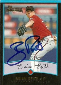Brian Reith Signed Reds 2001 Bowman Rookie Card