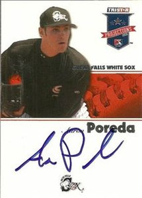 Aaron Poreda Signed 2008 Projections Card Padres