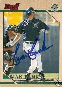 Brian Banks Signed Milwaukee Brewers 1996 Bowman Rookie Card