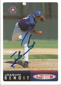 Detroit Tigers Joaquin Benoit Signed 2002 Topps Total Card