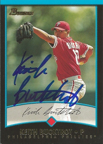 Keith Bucktrot Signed Philadelphia Phillies 2001 Bowman Card