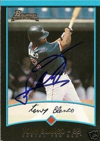 Tony Blanco Signed Boston Red Sox 2001 Bowman Rookie Card