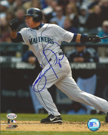 Jose Lopez Autographed Seattle Mariners Home 8x10 Photo