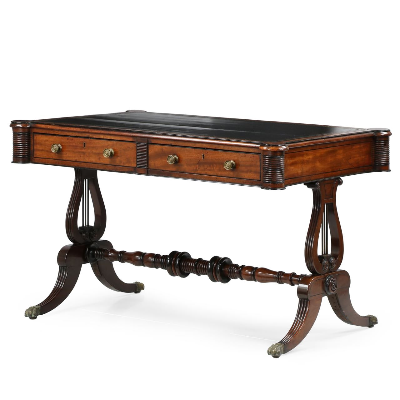 English William IV Mahogany Writing Table Or Desk C. 1830 English William IV Mahogany Antique Writing Table or Desk - English William IV Mahogany Writing Table Or Desk C. 1830