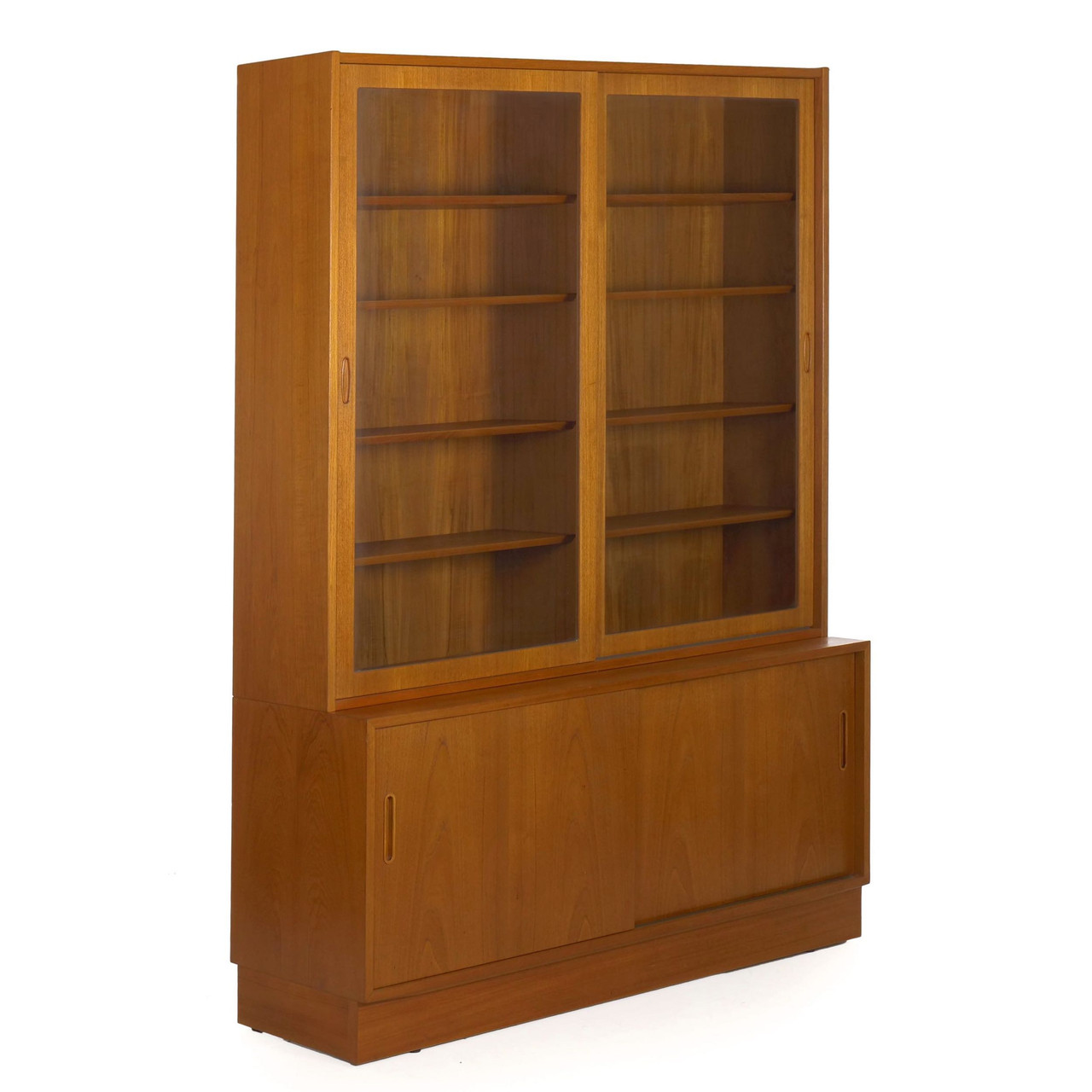 Danish Mid Century Modern Teak Bookcase Cabinet Poul Hundevad