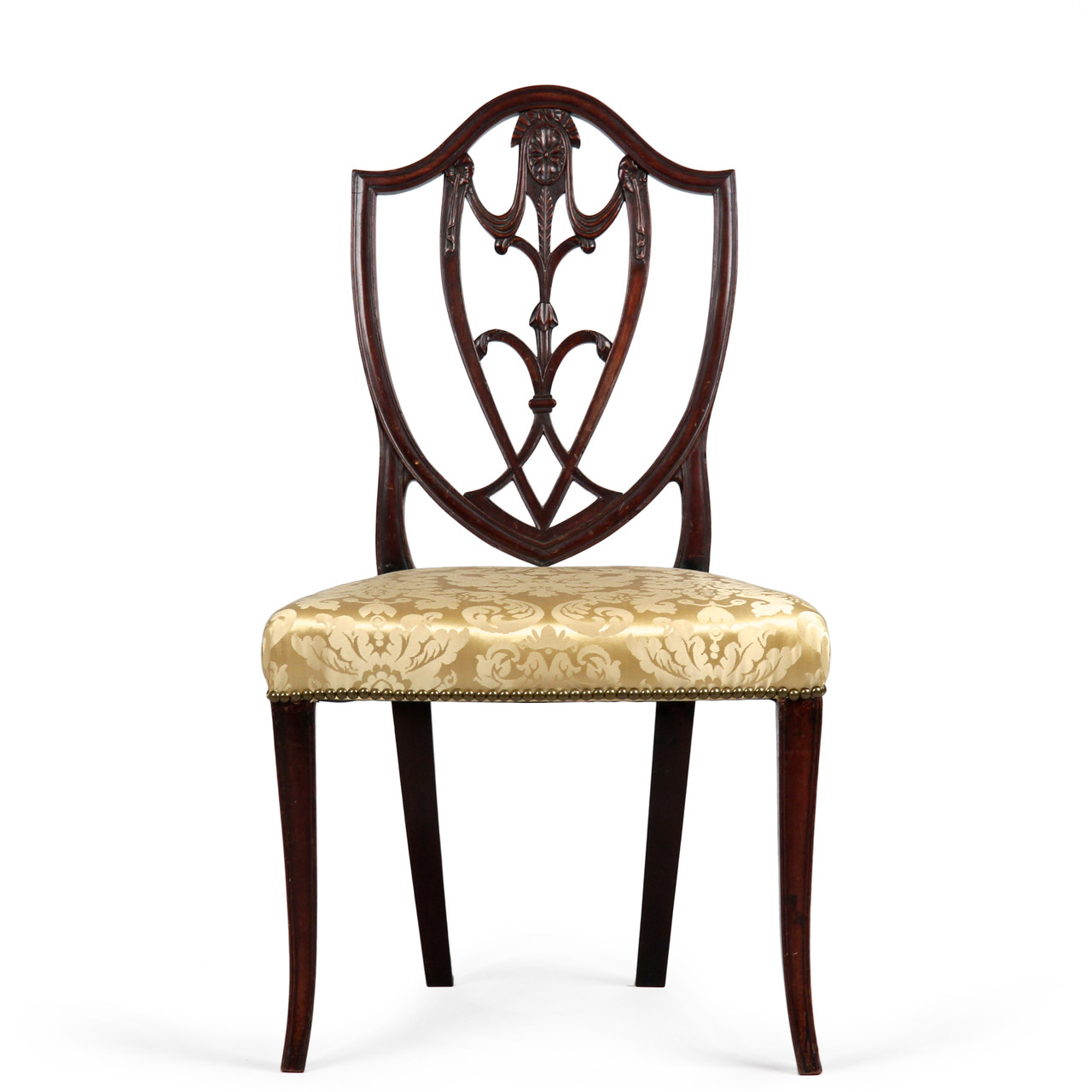 rare and fine american federal side chair new york c 1790 1800