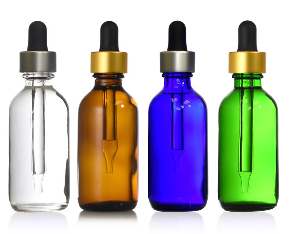 Download 2 oz (60 ml) Boston Round Bottles W/ Metallic Glass ... Yellowimages Mockups