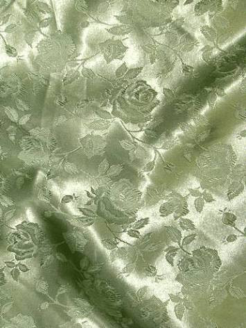 100% poly washable floral jacquard fabric. High luster soft satin. Perfect for brides maid dress, formal gowns or party decorating fabric for tables, chairs or room decorating. 54" wide