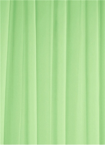 Apple Green Chiffon Fabric - Bridal Fabric by the Yard, chiffonnette apple  