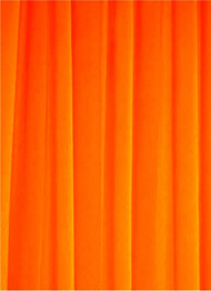 Neon Orange Sheer Dress Fabric
