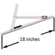 18 Inches 2 Bar Hinges