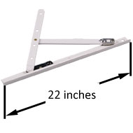 22 Inches 2 Bar Hinges