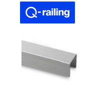 U-Profiles, rectangular Stainless Steel Effect