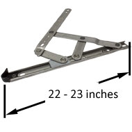 22 Inches 4 Bar Hinges
