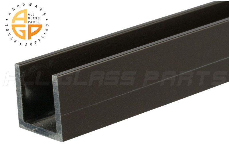 UChannel 1/2" x 1/2" Medium Bronze Anodized