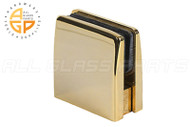 Glass Clamps (Square Top) (Polished Brass)