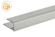 J-Bar Top (Mirror Mounting Channel) (Satin Aluminum)